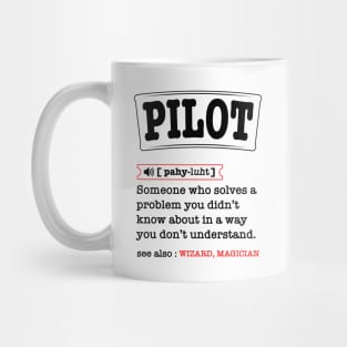 Funny Pilot Definition Dad Father's Day Mug